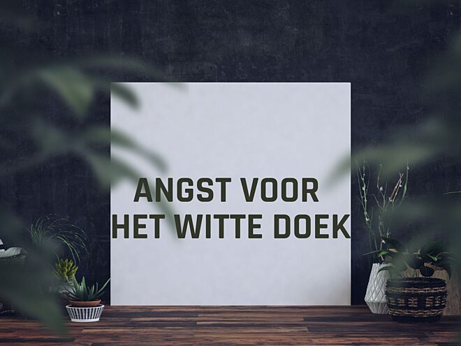 Angst voor het witte doek